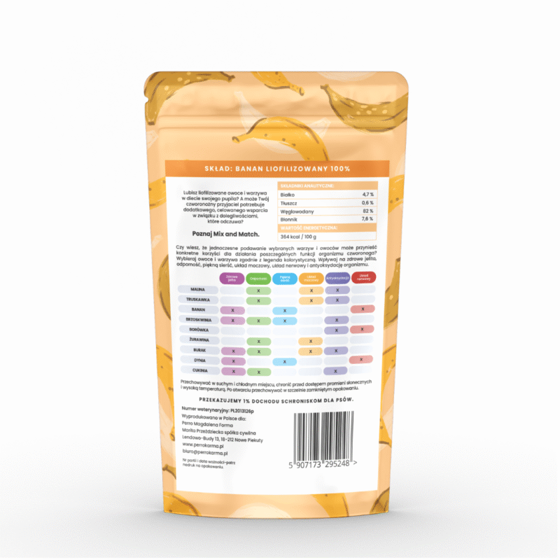 MIX & MATCH Banan Przysmaki liofilizowane 20g - obrazek 2