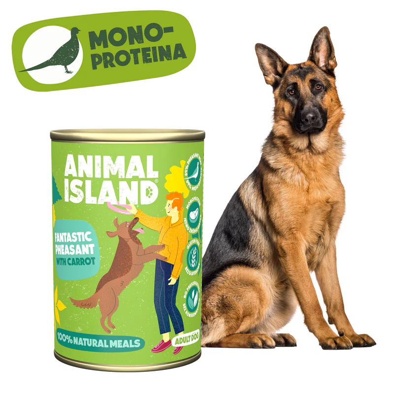 Animal Island Bażant z marchewką Mokra karma dla psa 400 g