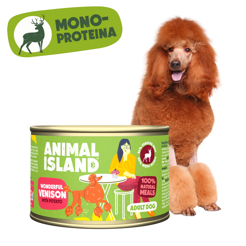 Animal Island Jeleń z ziemniakami Mokra karma dla psa 410 g