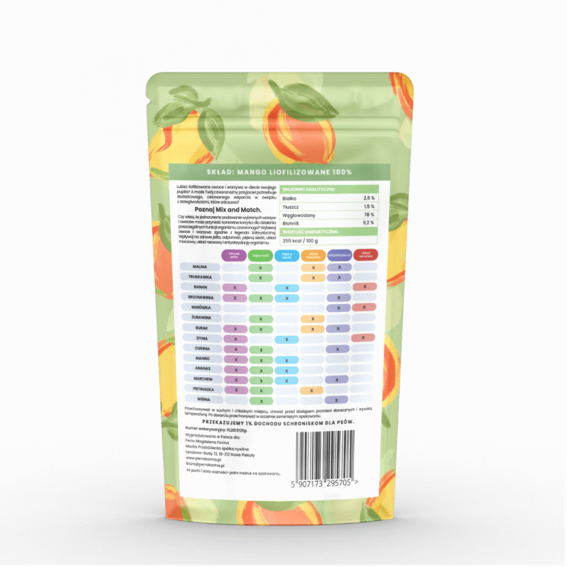 MIX & MATCH Mango Przysmaki liofilizowane 20g - obrazek 2