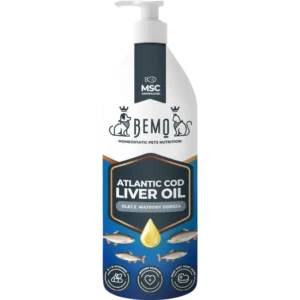 Atlantic Cod Liver Oil - tran z wątroby dorsza dla psa i kota