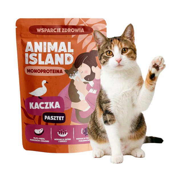 Karma Mokra dla Kota Monoproteinowa Kaczka- 100 g – Saszetka