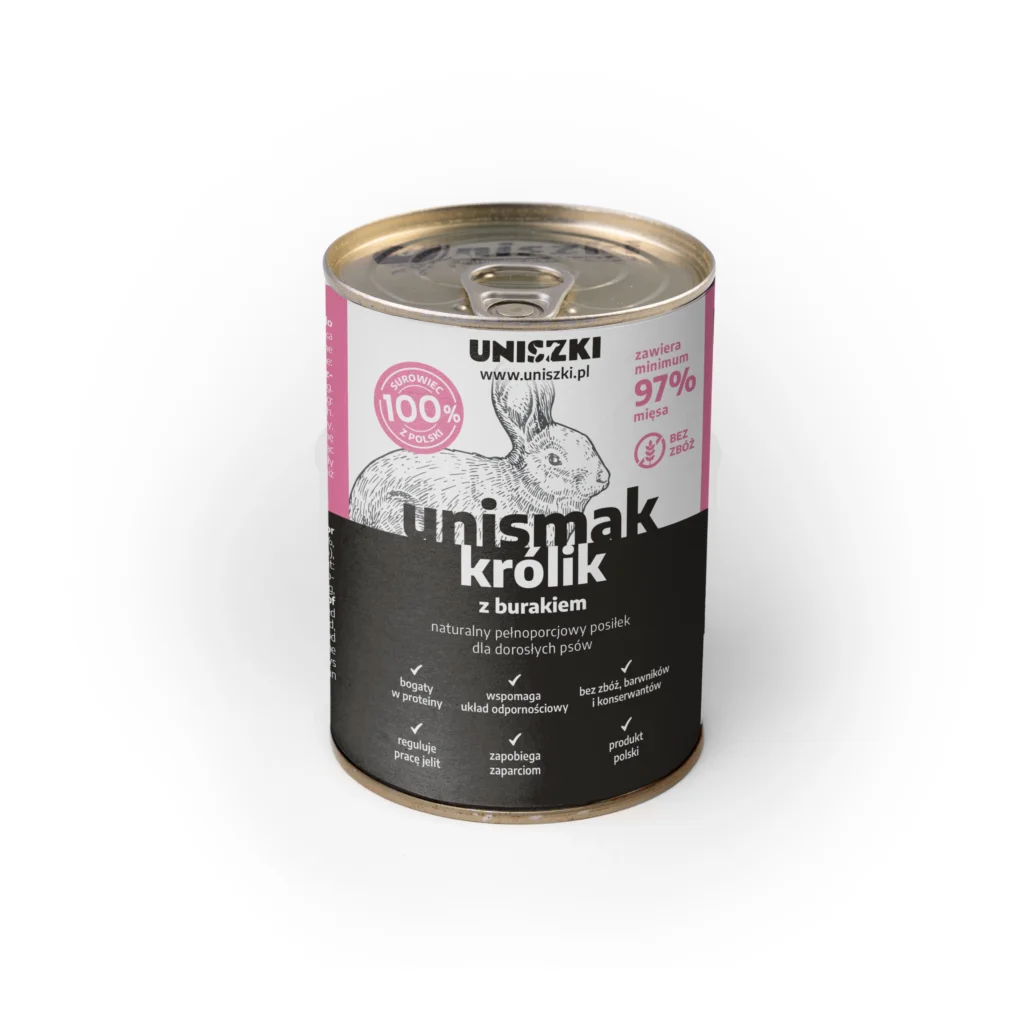 UNIsmak królik z burakiem 400g