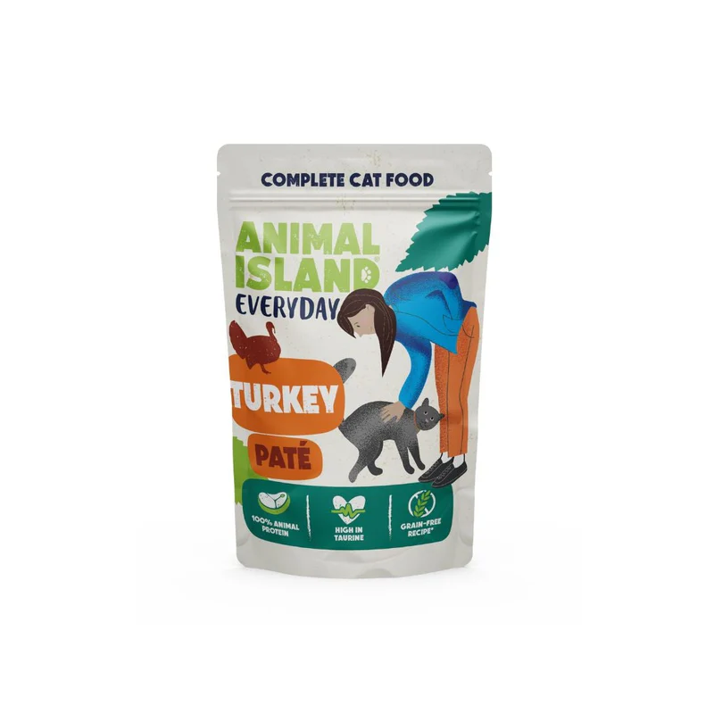 Animal Island – pasztet w saszetce dla kota EVERYDAY 100g – Indyk