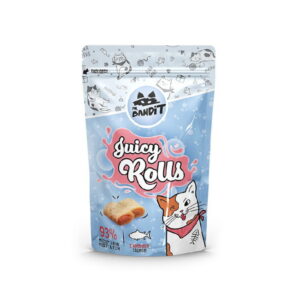 Mr. Bandit Juicy Rolls Przysmak Dla Kota Wilgotne Krokieciki Z Łososiem 40g
