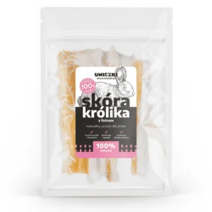 Skóra królika z futrem 100g