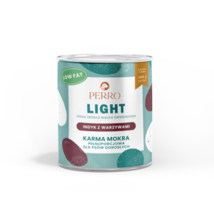 LIGHT Karma mokra Indyk z warzywami – monobiałkowa formuła dla psów dorosłych 400g