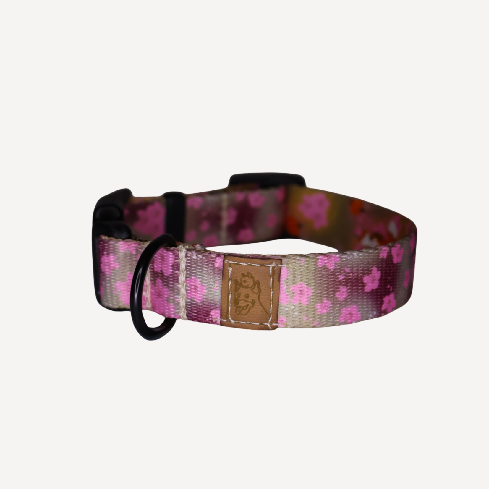 obroża na klamrę Sakura / Foxy Blossom - obrazek 2