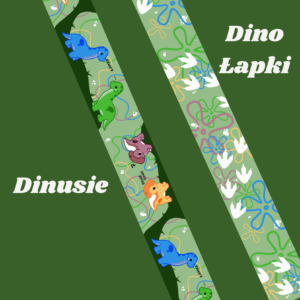 Smycz przepinana Dinusie / Dino Łapki